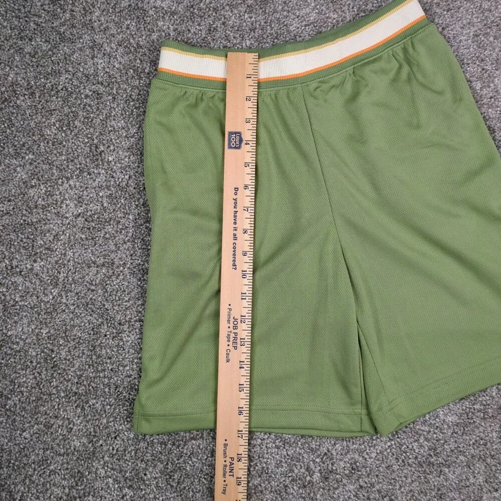 Converse Shorts Boys Youth Large Green Knit Basketball Athletic Perforated NWT